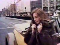 Wealthy lady steps from limo