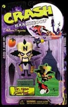 Includes Dr. Neo Cortex, his Hovercraft, a Wumpa Fruit, his laser gun, a purple crystal and a steel crate.