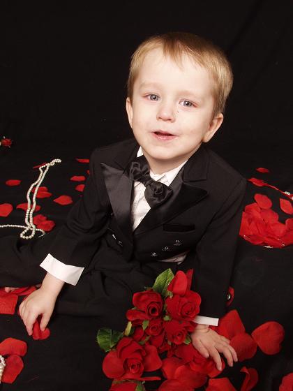 He HATED the tux!