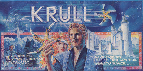Krull Parker Brothers Board Game Box