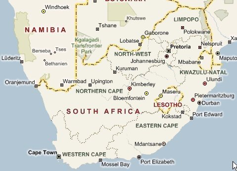 South African Map