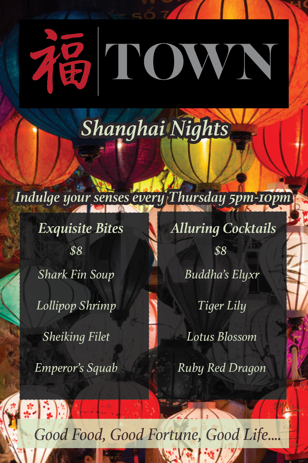 cocktail menu