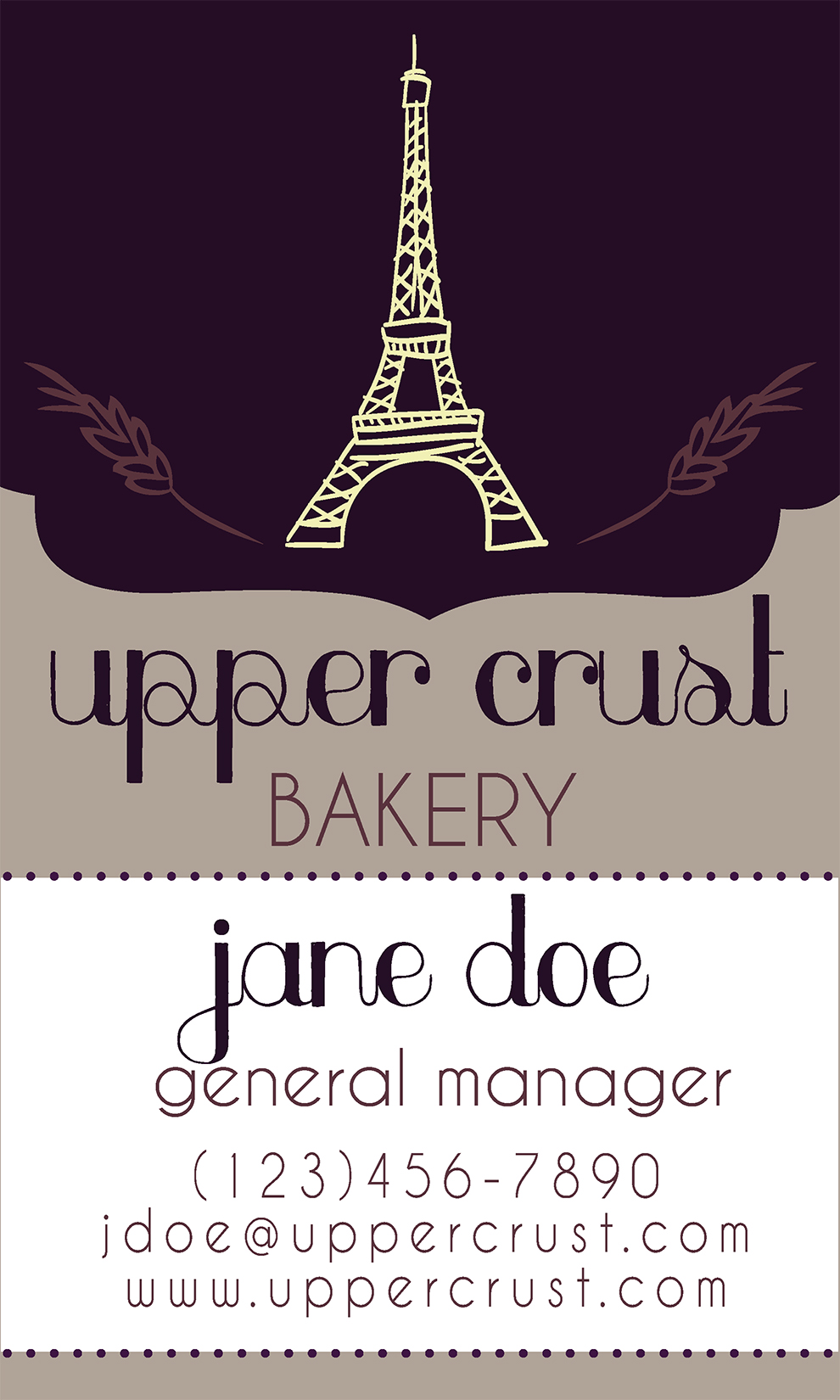 Bakery Business Card