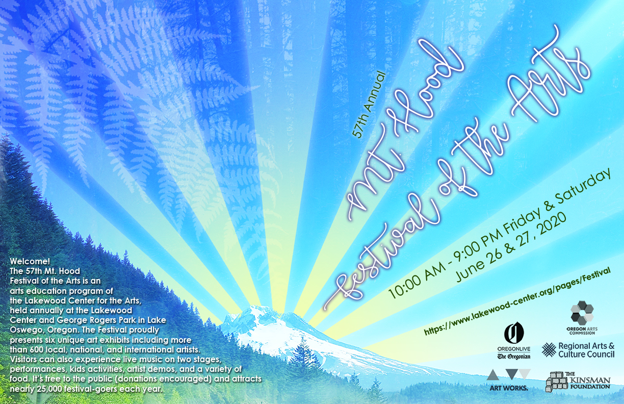 Mt. Hood Art Festival flyer