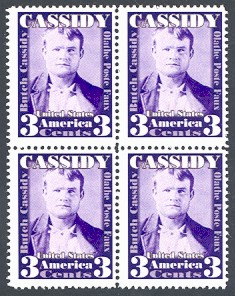 Butch CassidyBlock of 4 Artistamps