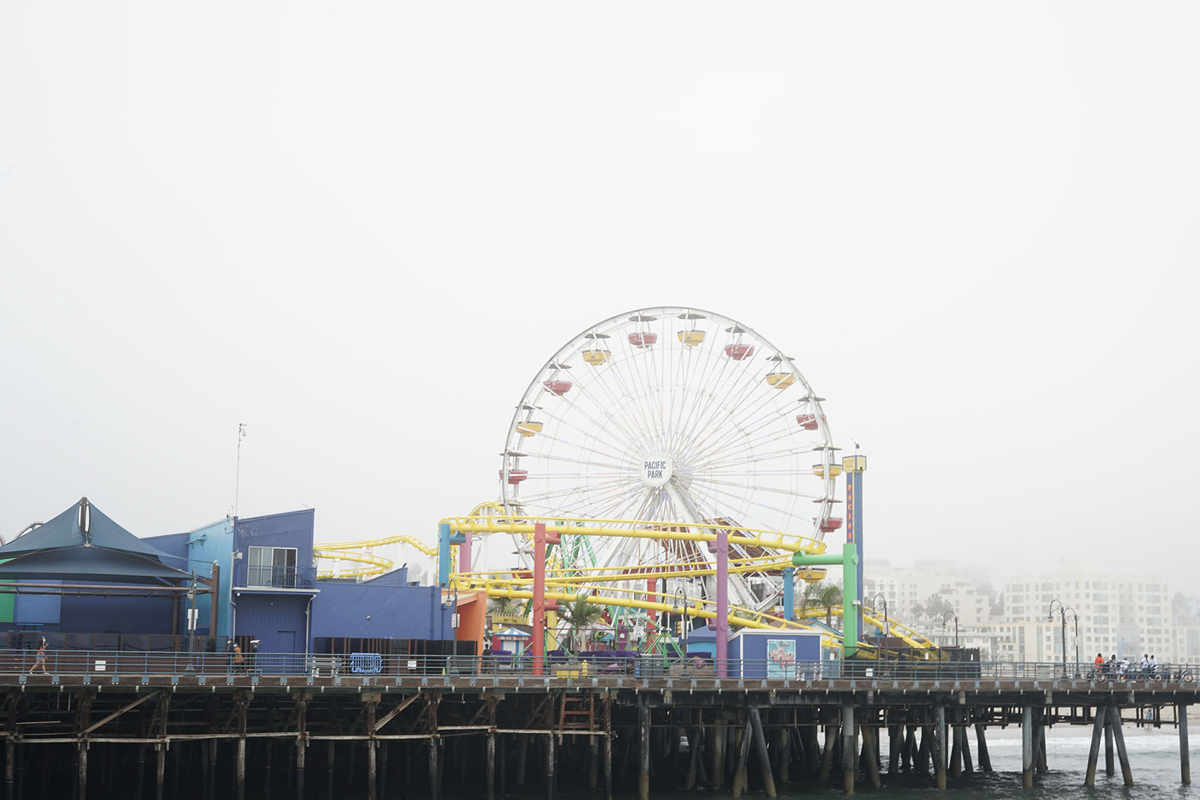 Santa Monica pier mist