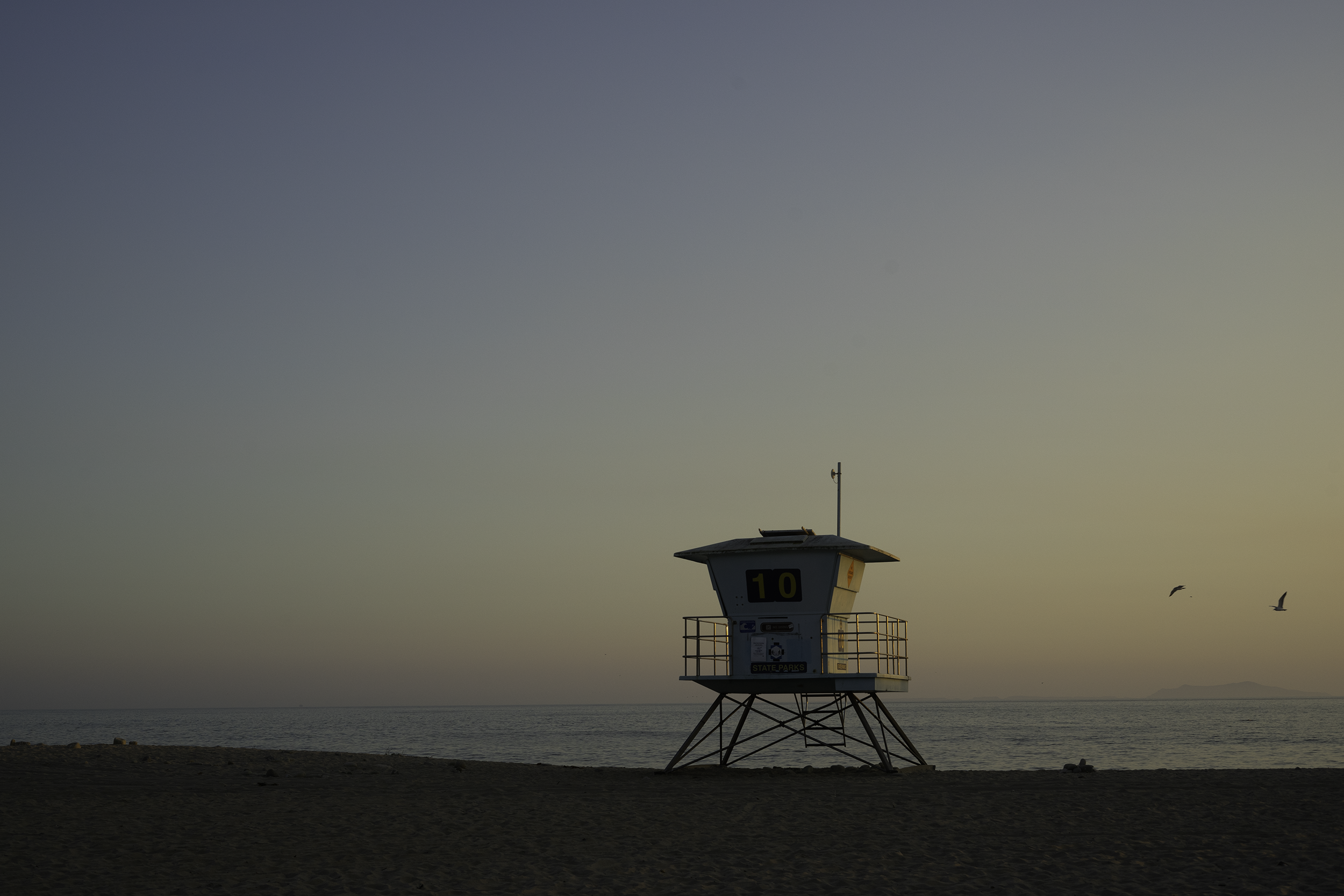 sunset beach lifeguard
