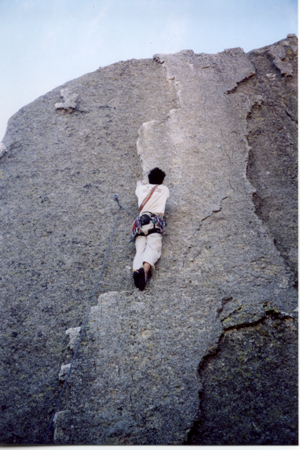 This Is Not Our Land (19), a scary but classic Mt. Buffalo climb up a unique dike.