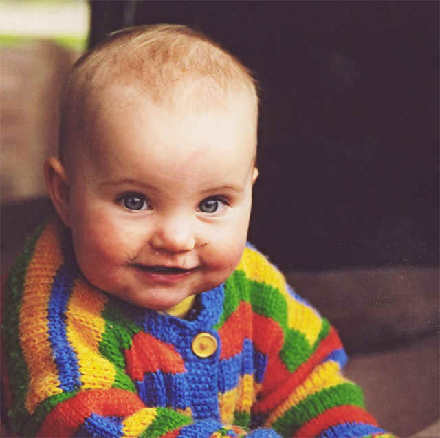"My auntie knitted me this!"