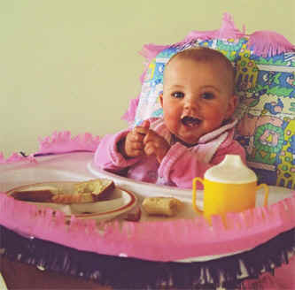 Mikayla on her 1st birthday!