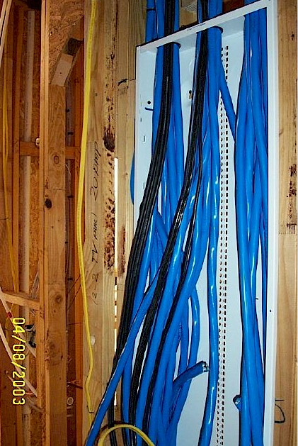Wired for sound.....lots of blue wire!&nbsp; It's a good thing.