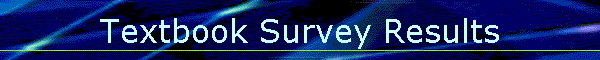 Textbook Survey Results