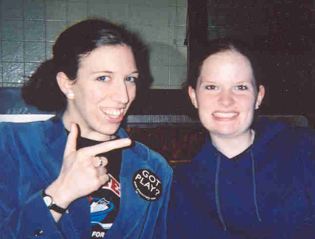 This is Caitlin. We're at a Waffle House during Thespian Conference 2002. Not bad for 6:30 a.m on 4 hrs sleep!