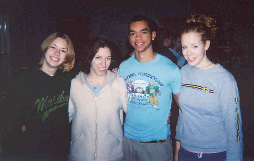 laura, me, chris, and jess at a winter retreat, Feb. 2003