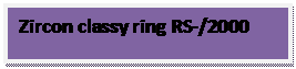 Text Box: Zircon classy ring RS-/2000