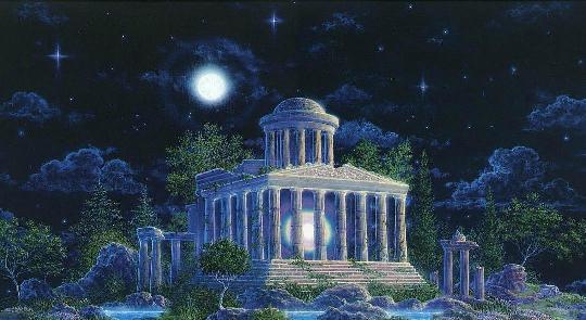 The Palace of the Dark Kingdom, home to King Iago and his bodyguard, Guntra