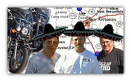 Three Amigos that have Motorcycle Tours Across Sabinal!