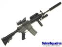 TM M4A1 RIS plus replica ACOG scope and extended stock