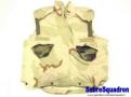 U.S. Flak Vest in 3-color desert camo Front View