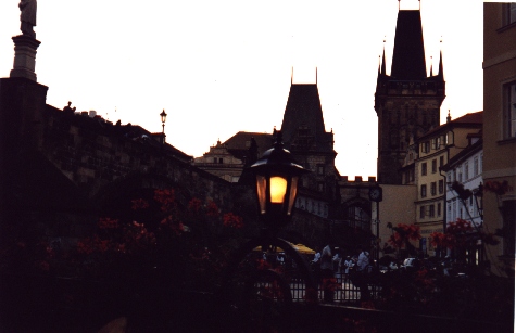 The evening in Prague