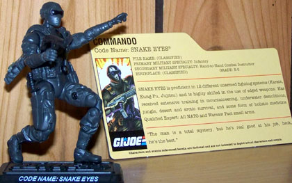 25th Snake Eyes 1982 loose