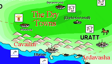 Map of the Dry Towns