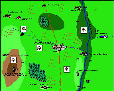 Map of the Jolonda area