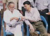 Shaikh (VU2 SDU) with Charu Haasan (VU2 SCU) at Cochin Hamfest-India 1997