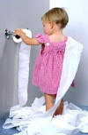 Stop this Happening at Your House!!  Baby proof your toilet paper roll, with this TP Saver