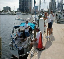 Link to 64K image of members at the St. Pete dock