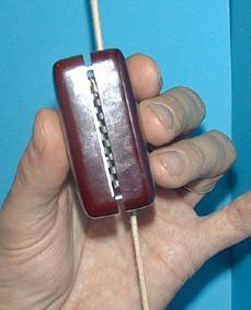 Pull cord stropper in use.