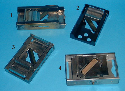 Sliding machine stroppers.