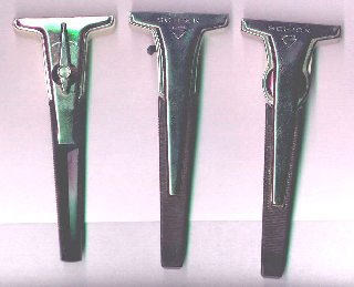 Schick and Gillette Band Razors Front View