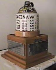 The Little Brown Jug with the scores of each game since 1922.