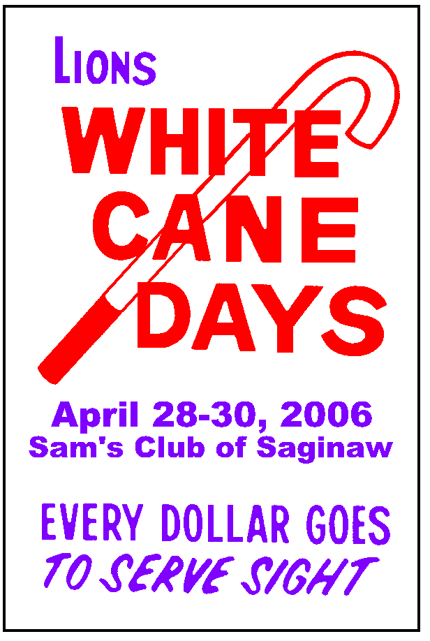 2006 White Cane Schedule