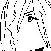 Sephiroth in black and white
