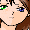 yuna dancin, theese are pyrflyes in the back not miscolord background T_T