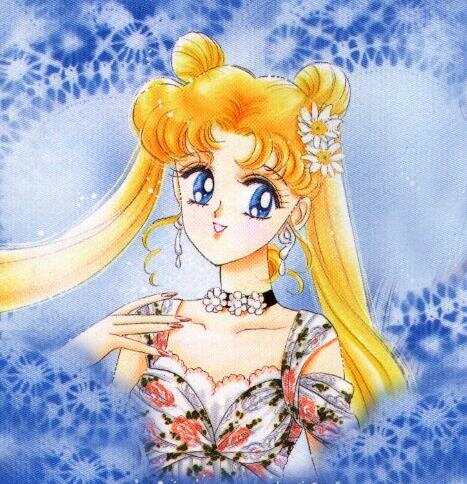 Usagi surrounded by blue lace