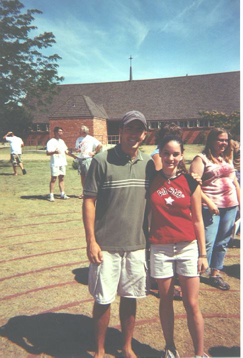 My other family group leader, Brad, and me