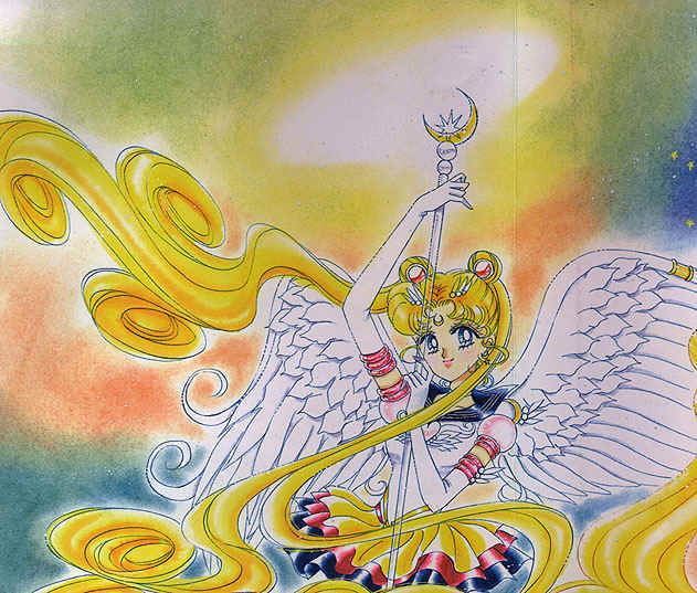 Eternal Sailor Moon with her scepter
