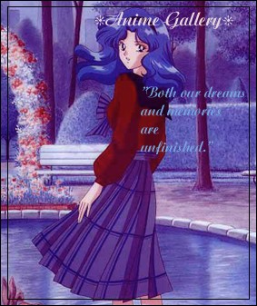 Michiru's gonna get a cold standing in that pond...