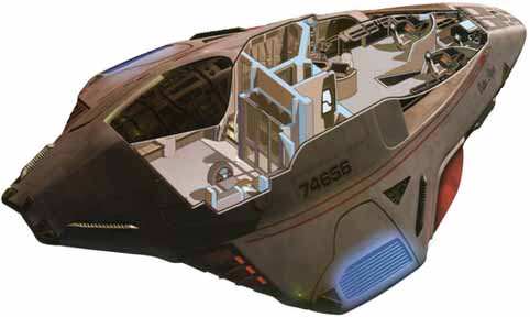 Vision de l'int�rieur d'un Blackrose Flyer