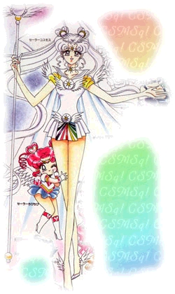 sailor cosmos and chibi chibi
