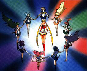 a big ring of all the senshi