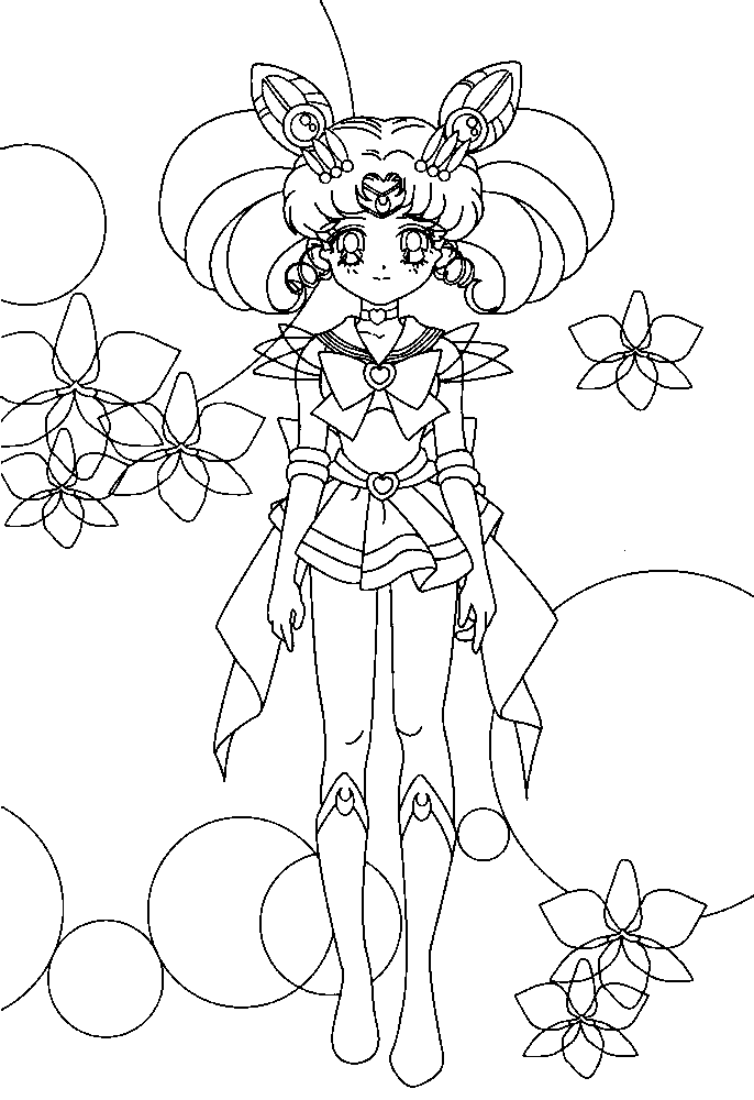 sailor chibi chibi moon coloring pages - photo #25