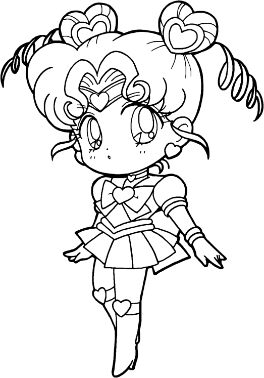 sailor chibi moon coloring pages - photo #3