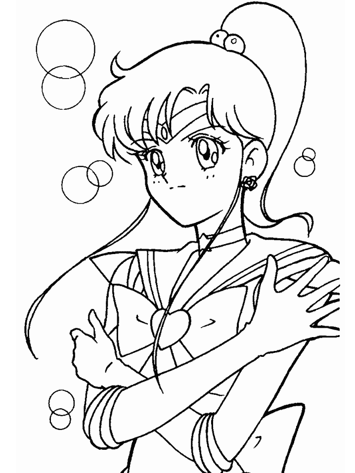 sailor mars coloring pages - photo #18