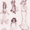 hand drawn chikako collage (by me!)