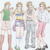 Chikako - aka Sachi during the Rebellion - trying on clothes