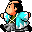 Lookie! A 'chibi-shinsengumi-guy'! ^^;;  Aku. Soku. Zan!